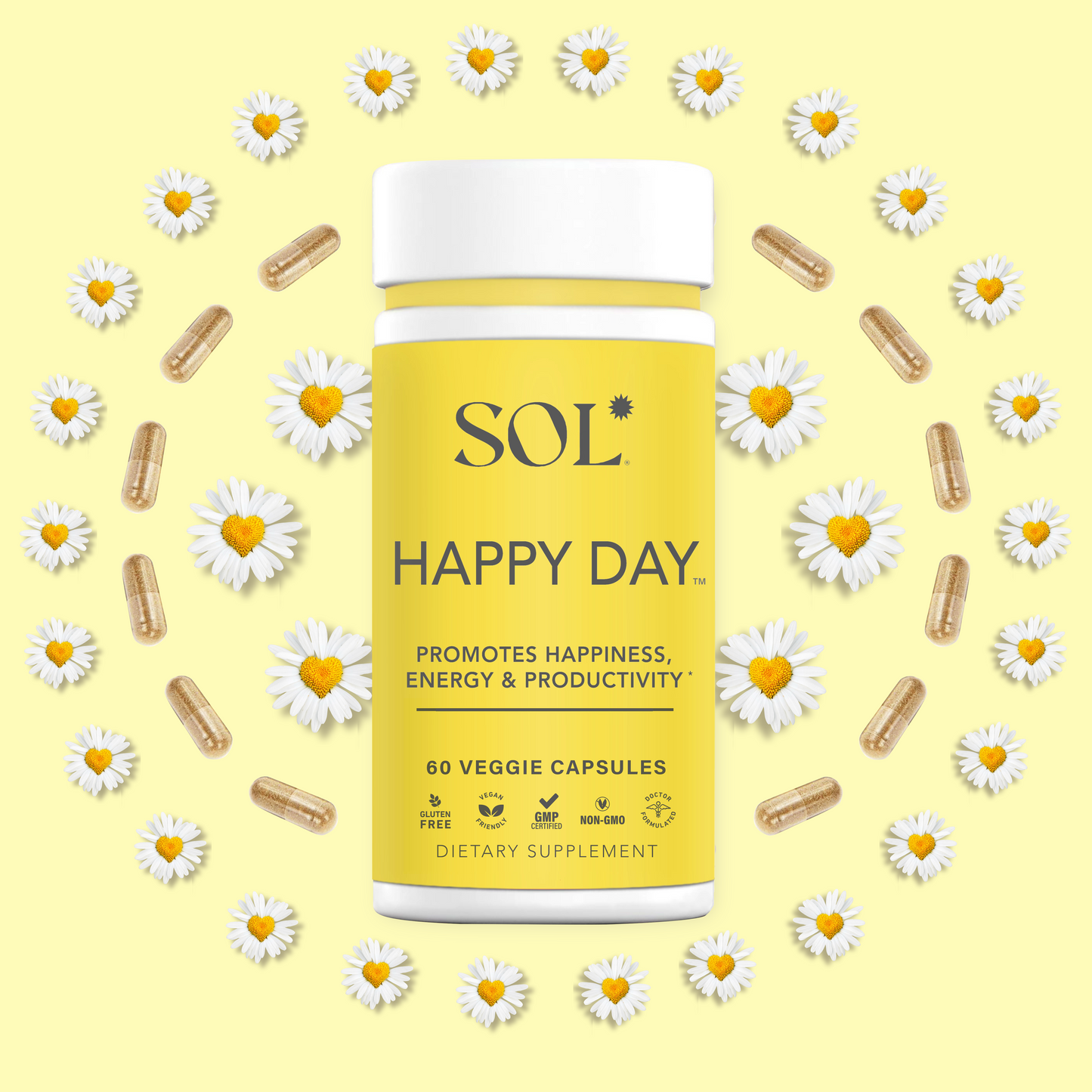 Happy Day - Herbal Dopamine Supplement - SOL Nutrition